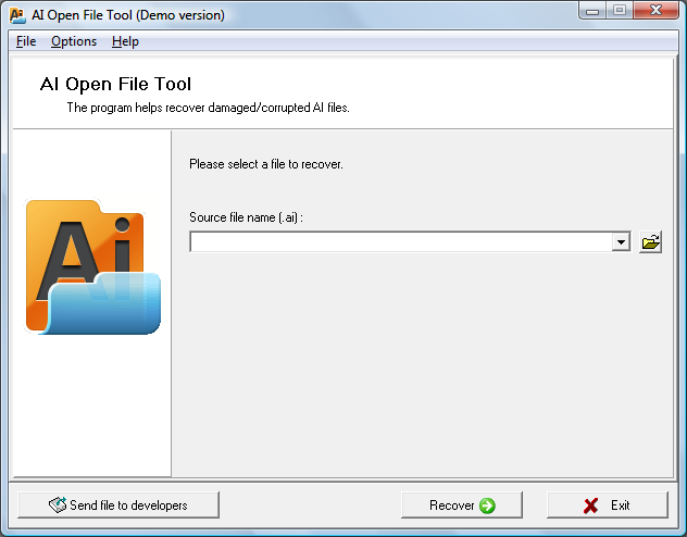AI Open File Tool Screenshot